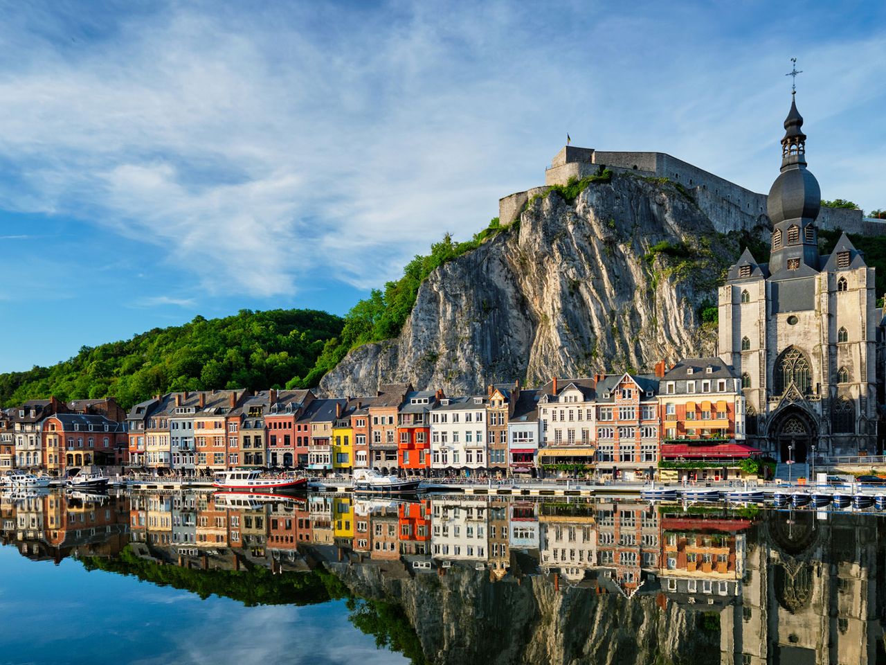 Blick auf Dinant in Belgien