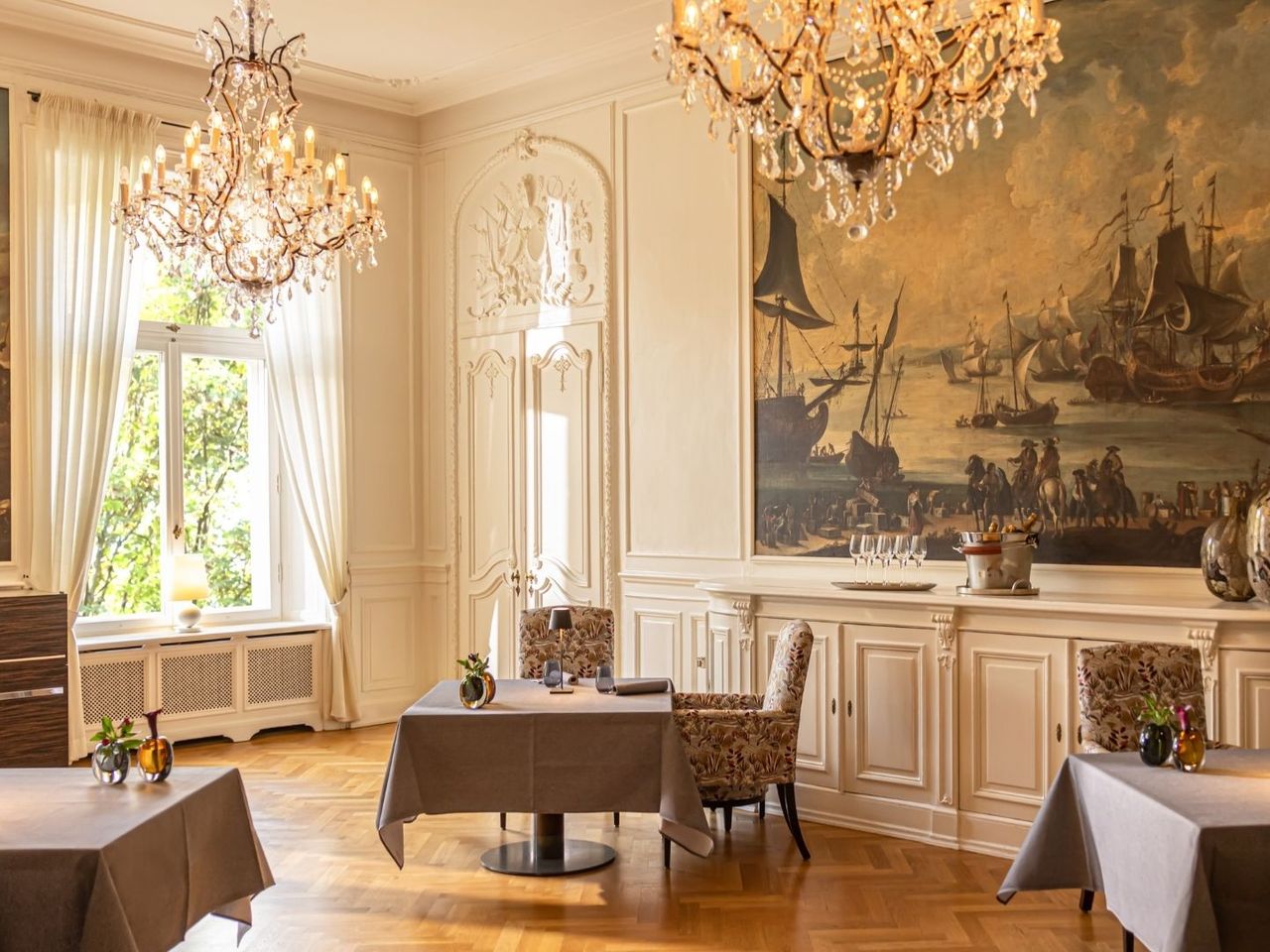 Das Restaurant Courtier im Resort Weissenhaus