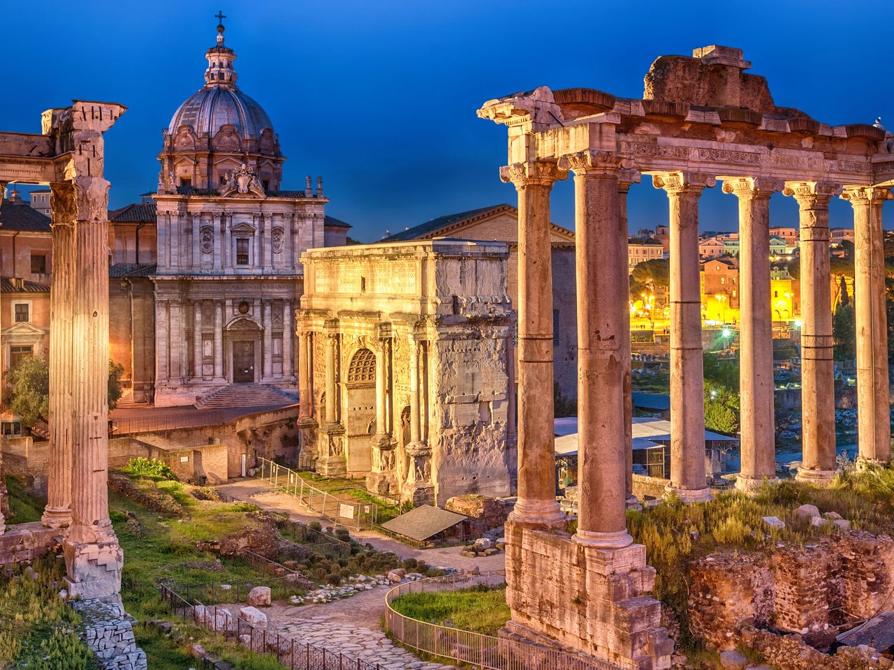 Forum Romanum am Abend