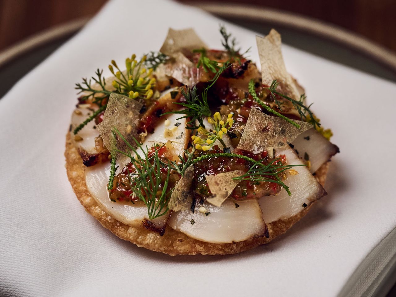 norwegische Jakobsmuscheln mit Kürbis, The Counter