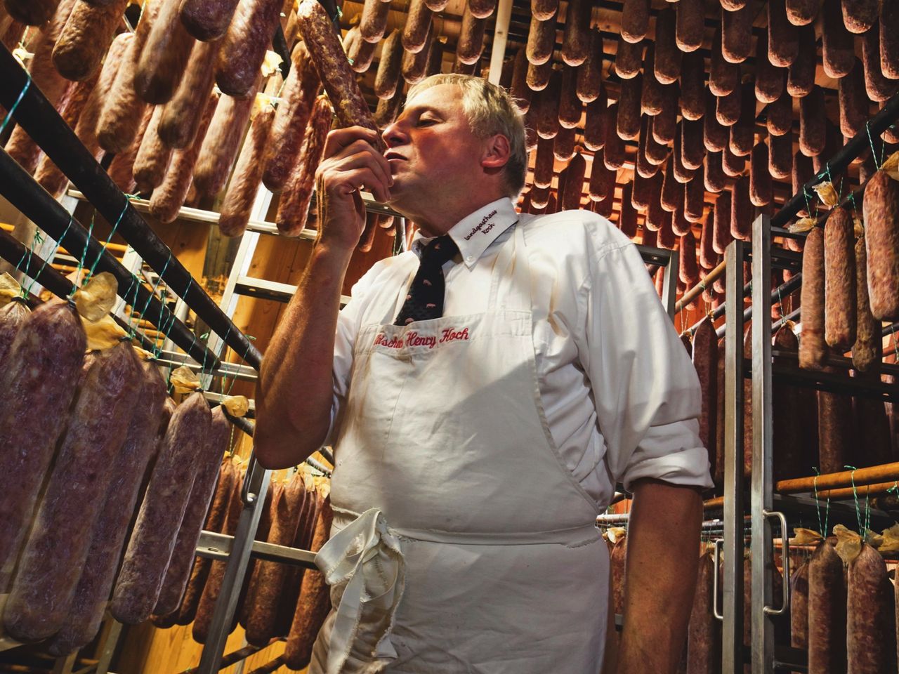 "Ahle Wurscht" in der "Landfleischerei Koch"