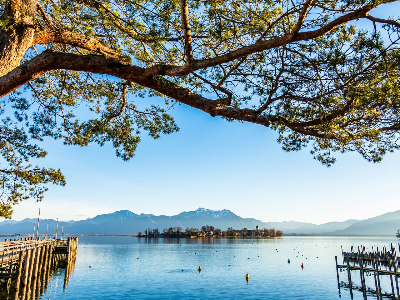 Blick auf den Chiemsee