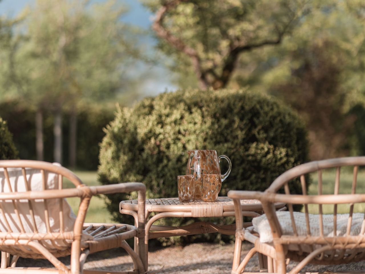 Outdoor-Bereich des Apartments, Villa Søglas am Tegernsee