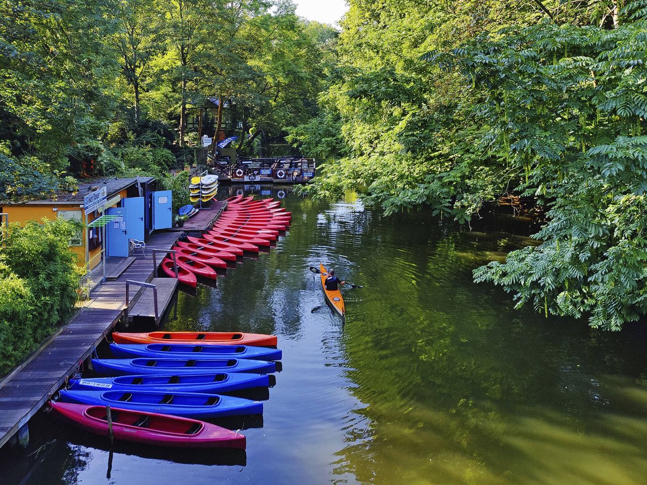 Botsverleih auf der Oker in Braunschweig