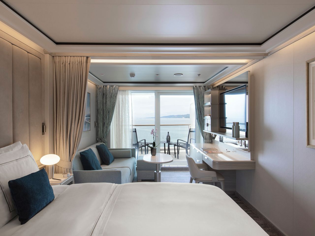 Classic Veranda Suite auf dem Schiff Silver Ray, Innenansicht