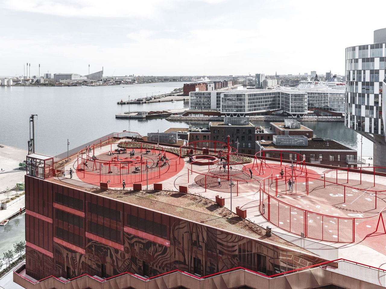 Parkhaus Park ’n’ Play in Kopenhagen, Dachterrasse