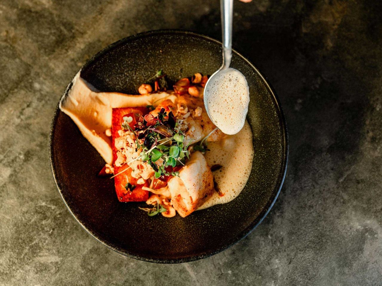 Gericht im Restaurant ElbUferei, Dresden