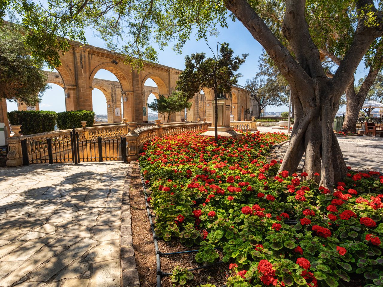 Upper Barrakka Gardens in Valletta, Malta