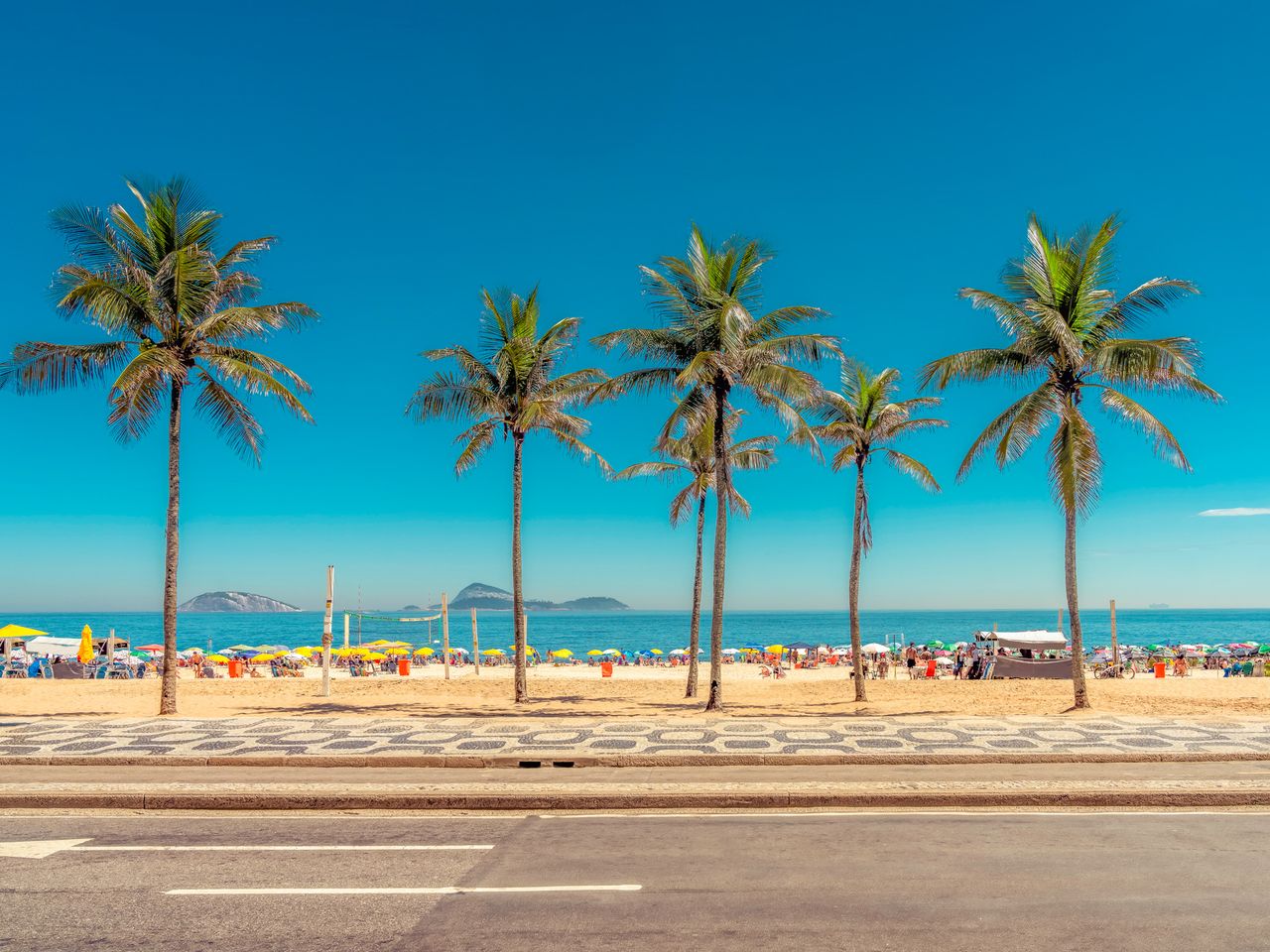 Copacabana in Rio de Janeiro, Brasilien
