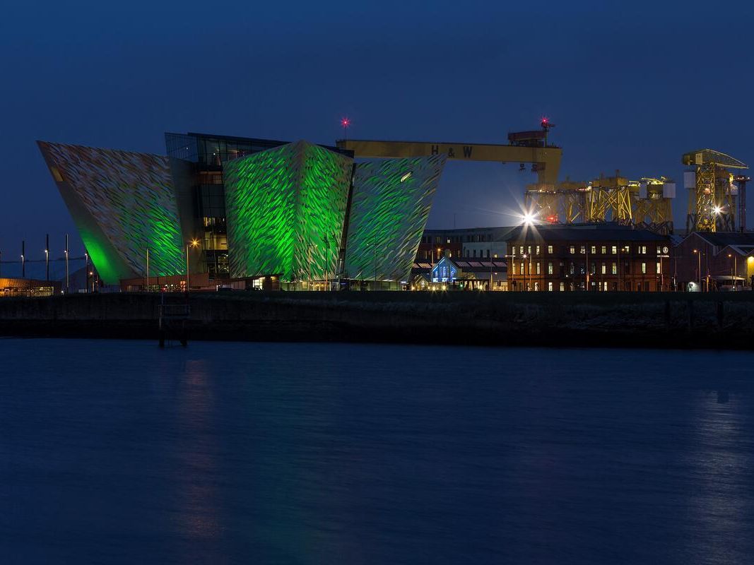 Titanic Belfast Greening across water_TI72IZO