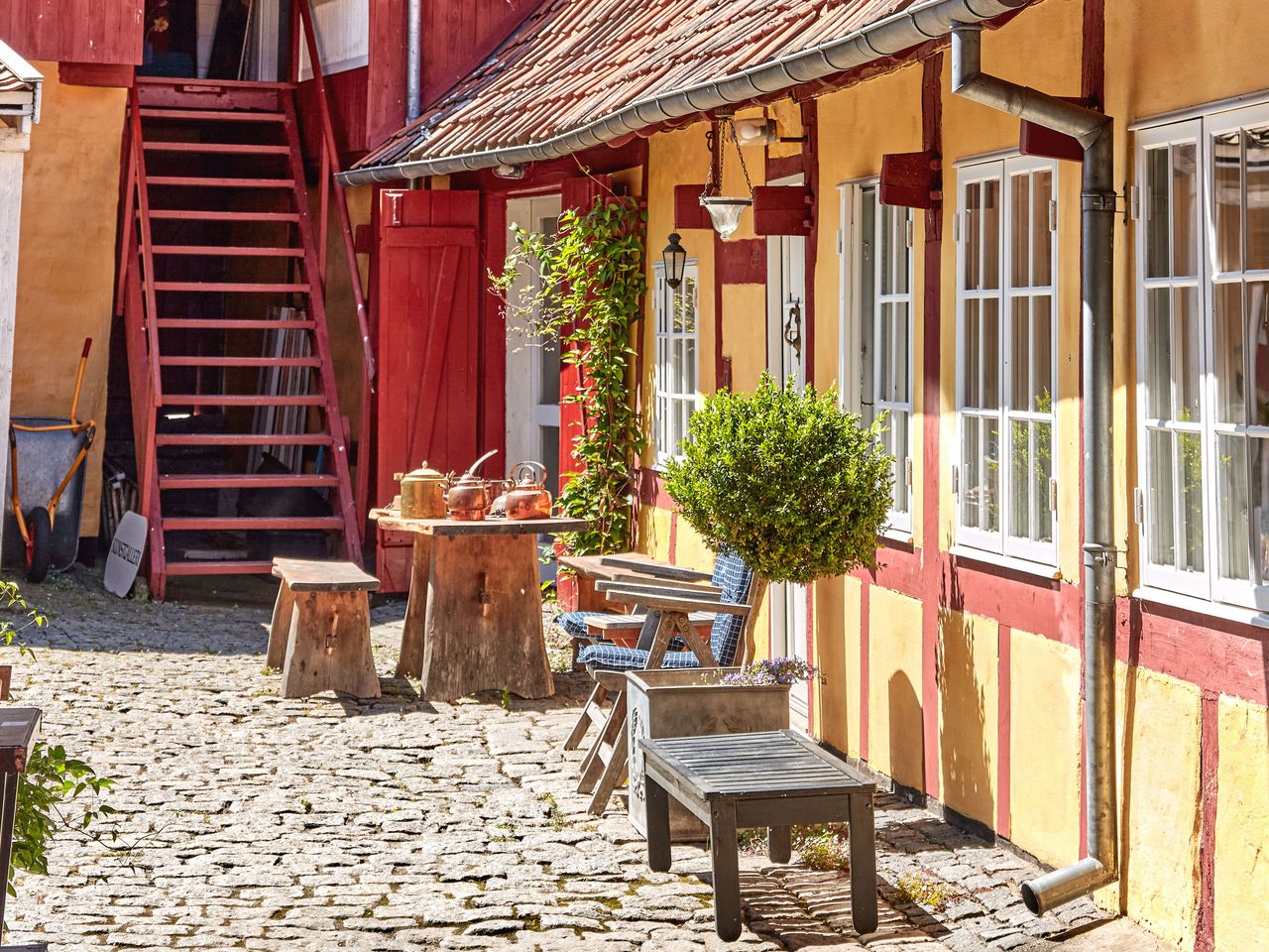 Künstlergasse in Svaneke, Bornholm