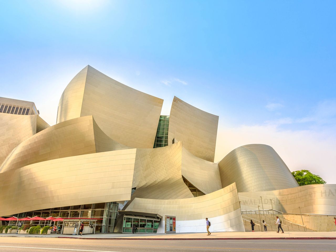 Außenansicht Walt Disney Concert Hall, Downtown Los Angeles