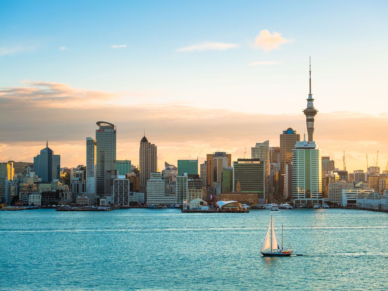 Skyline von Auckland, Neuseeland