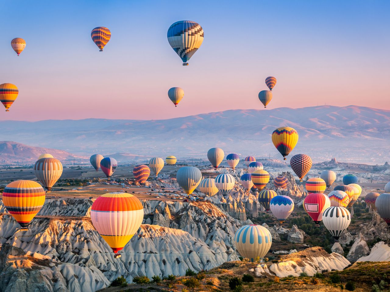 Heißluftballons über Kappadokien, Türkei