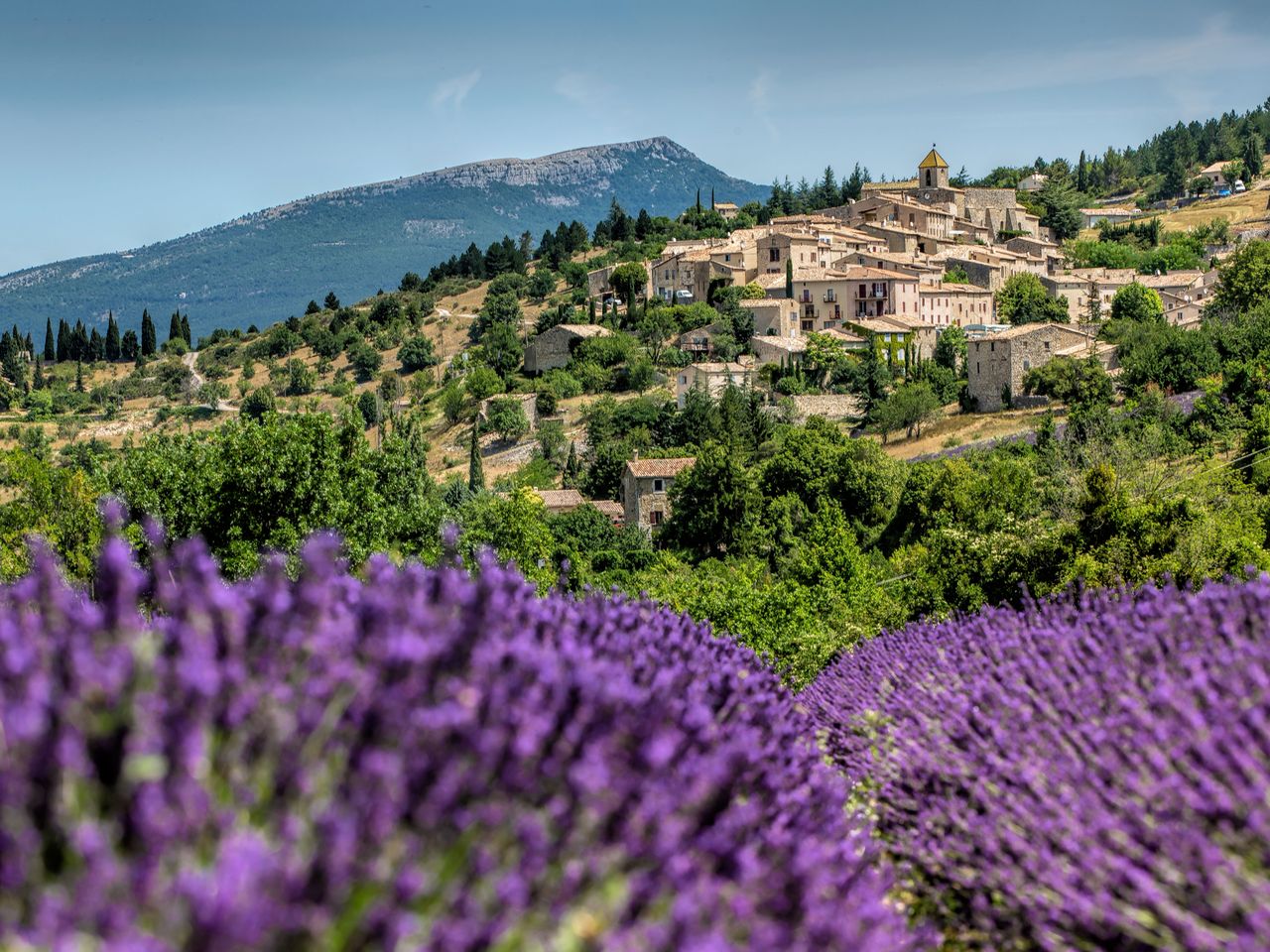 Blick auf Gordes in der Provence