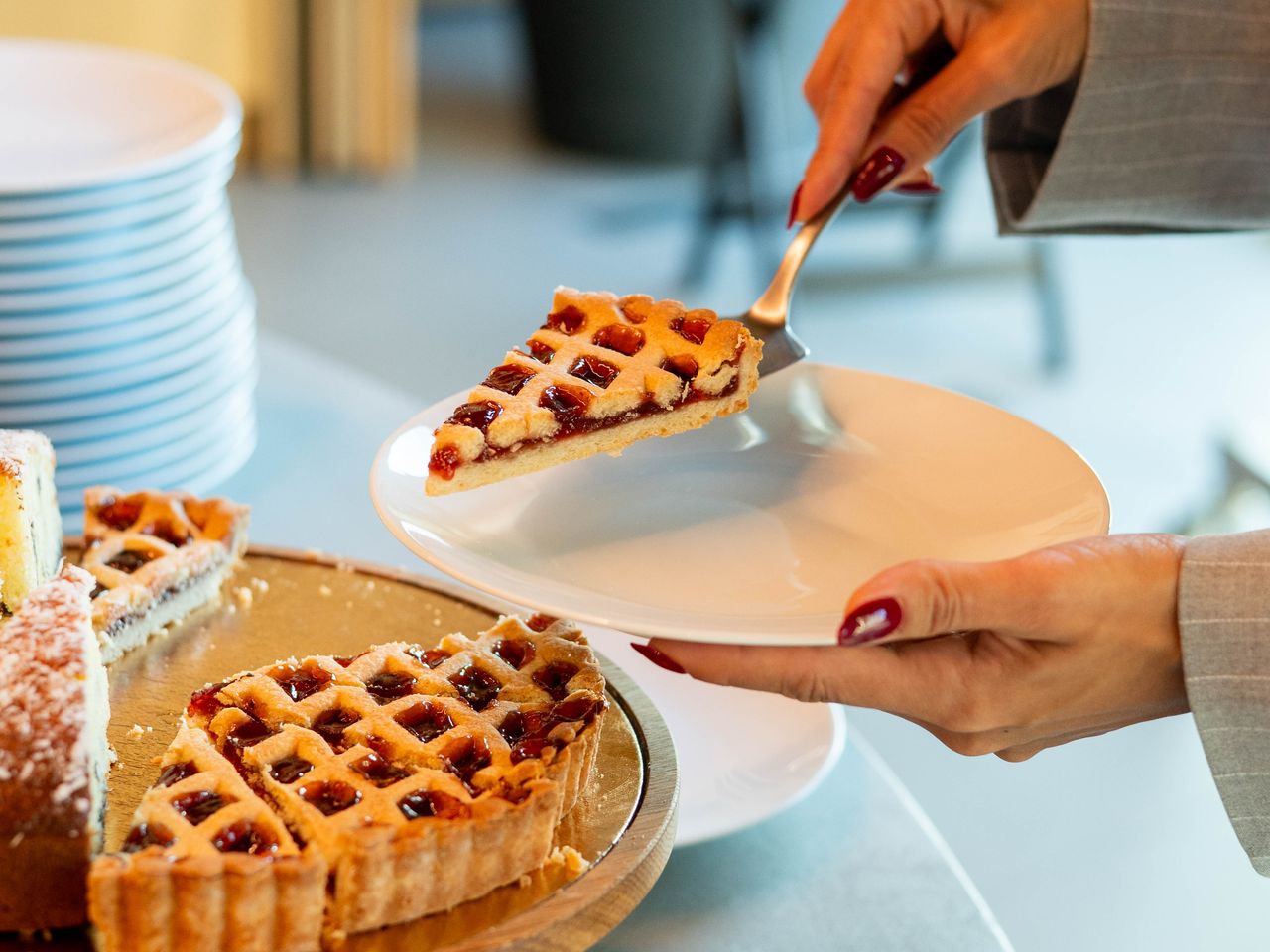 Kuchen beim Fr&uuml;hst&uuml;cksbuffet im Europa Palace