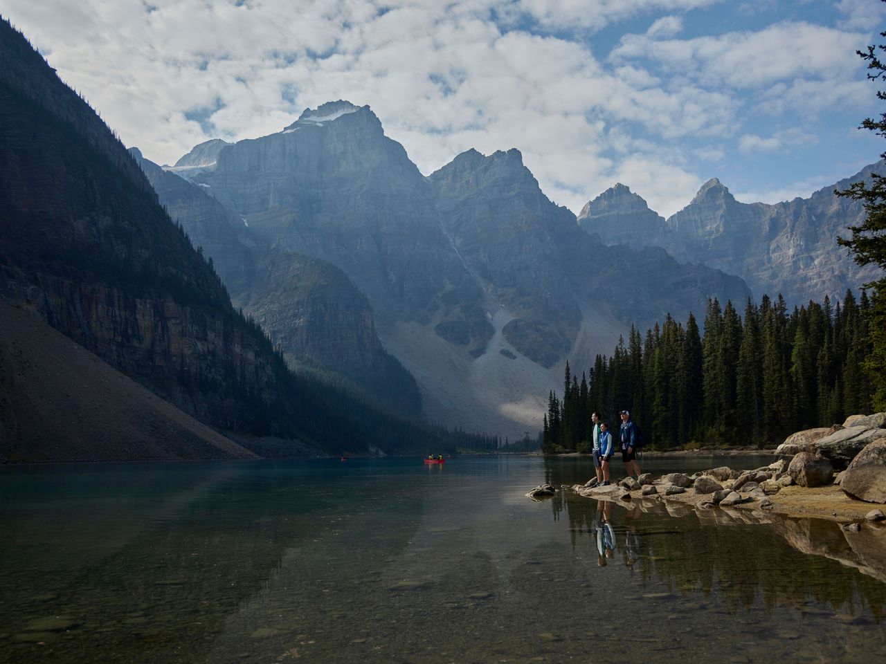 Lake Moraine im Banff-Nationalpark, Alberta