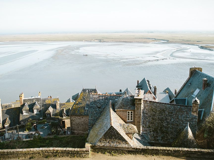 Mont-Saint-Michel, Blick auf die Küste