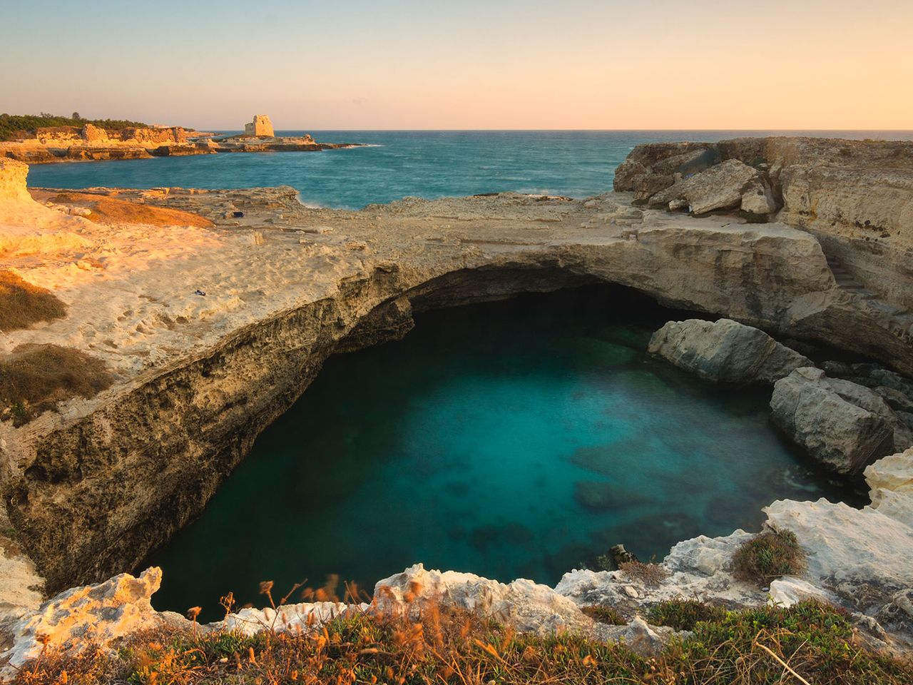 Blick auf die Grotta della Poesia