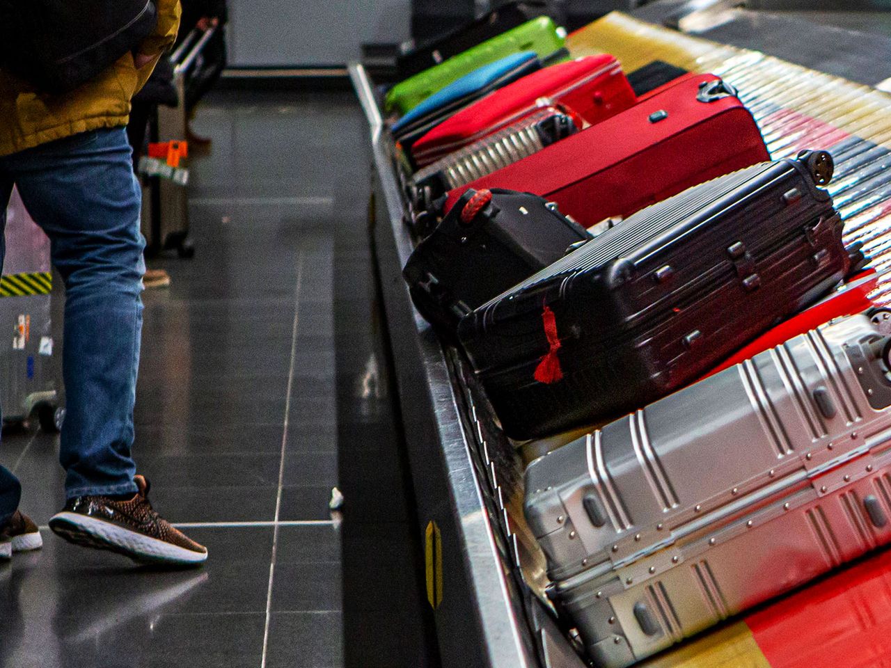 Gepäckband am Frankfurter Flughafen