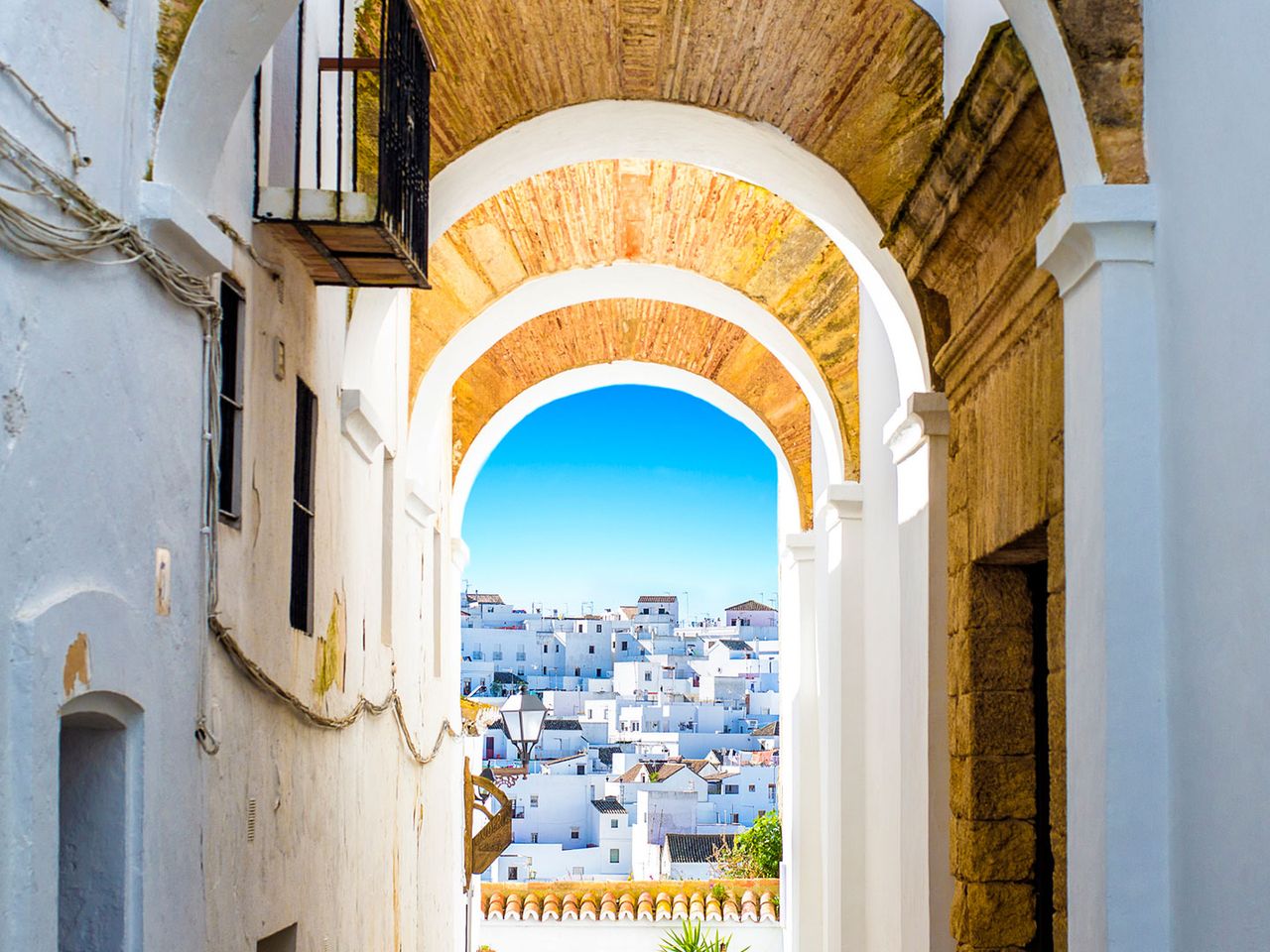 Bogen und Aussicht in Vejer de la Frontera