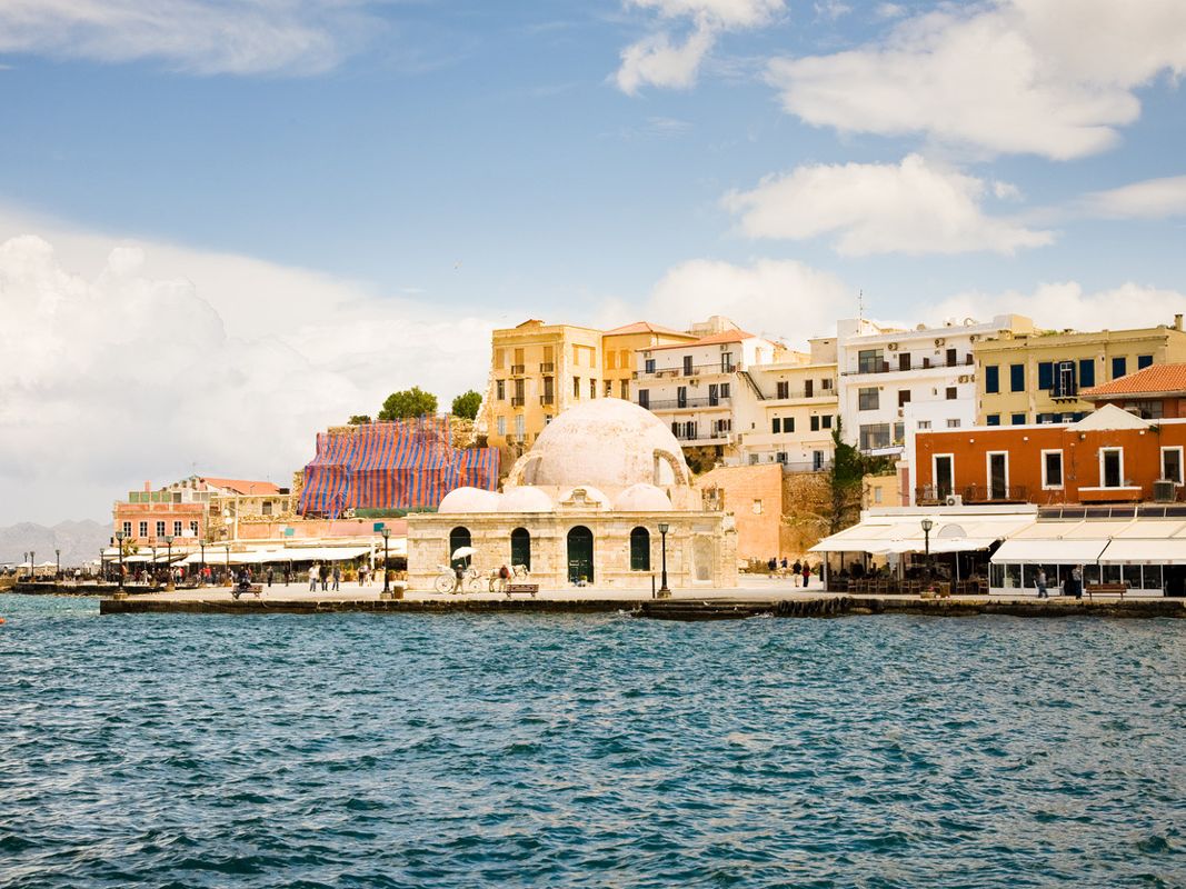 Romantische Kulisse: Der Hafen von Chania