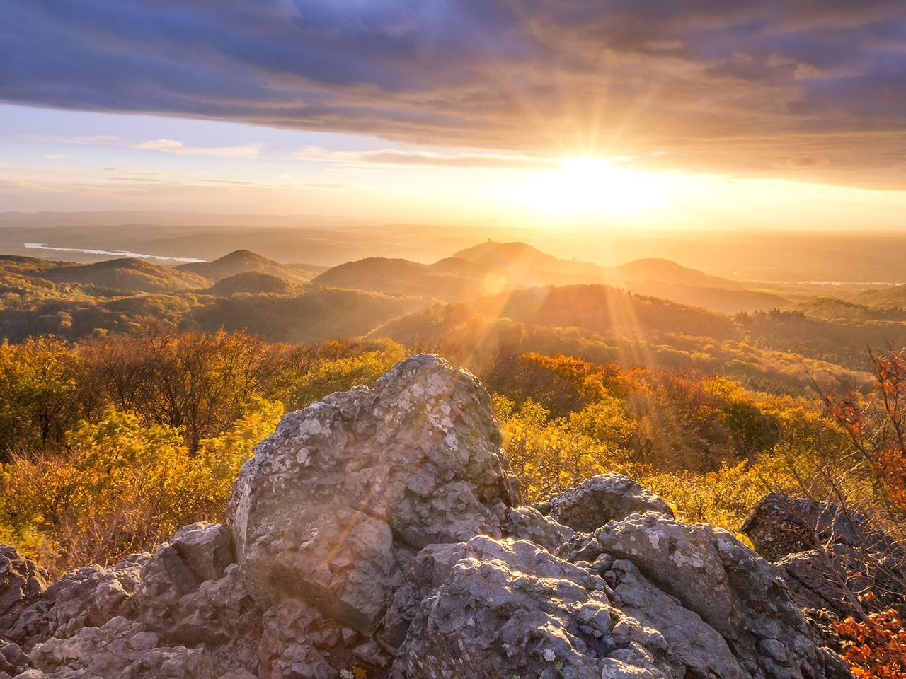 Siebengebirge, Ausblick vom Ölberg