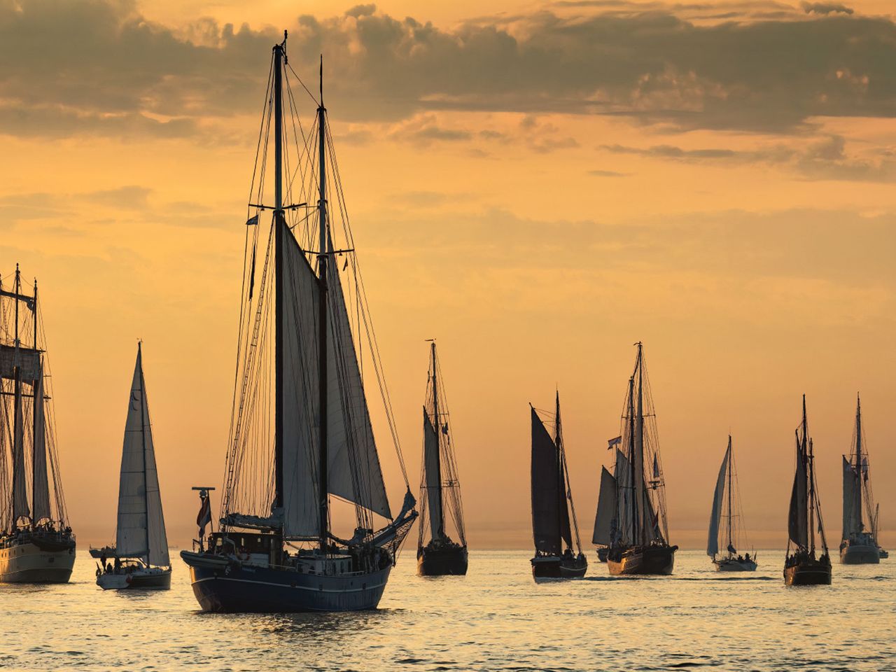 Segelschiffe auf dem Meer