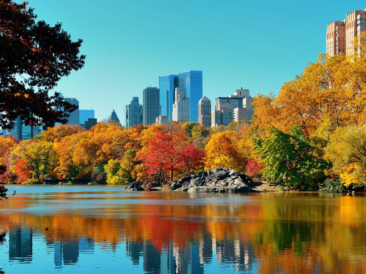 Herbst im Central Park, New York