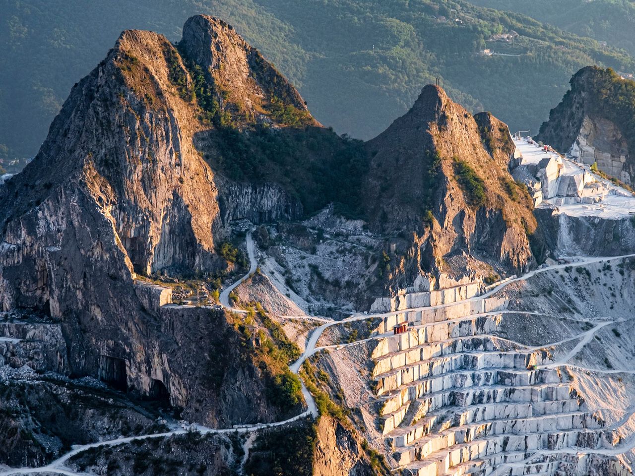 Carrara-Marmor Steinbrüche, Toskana