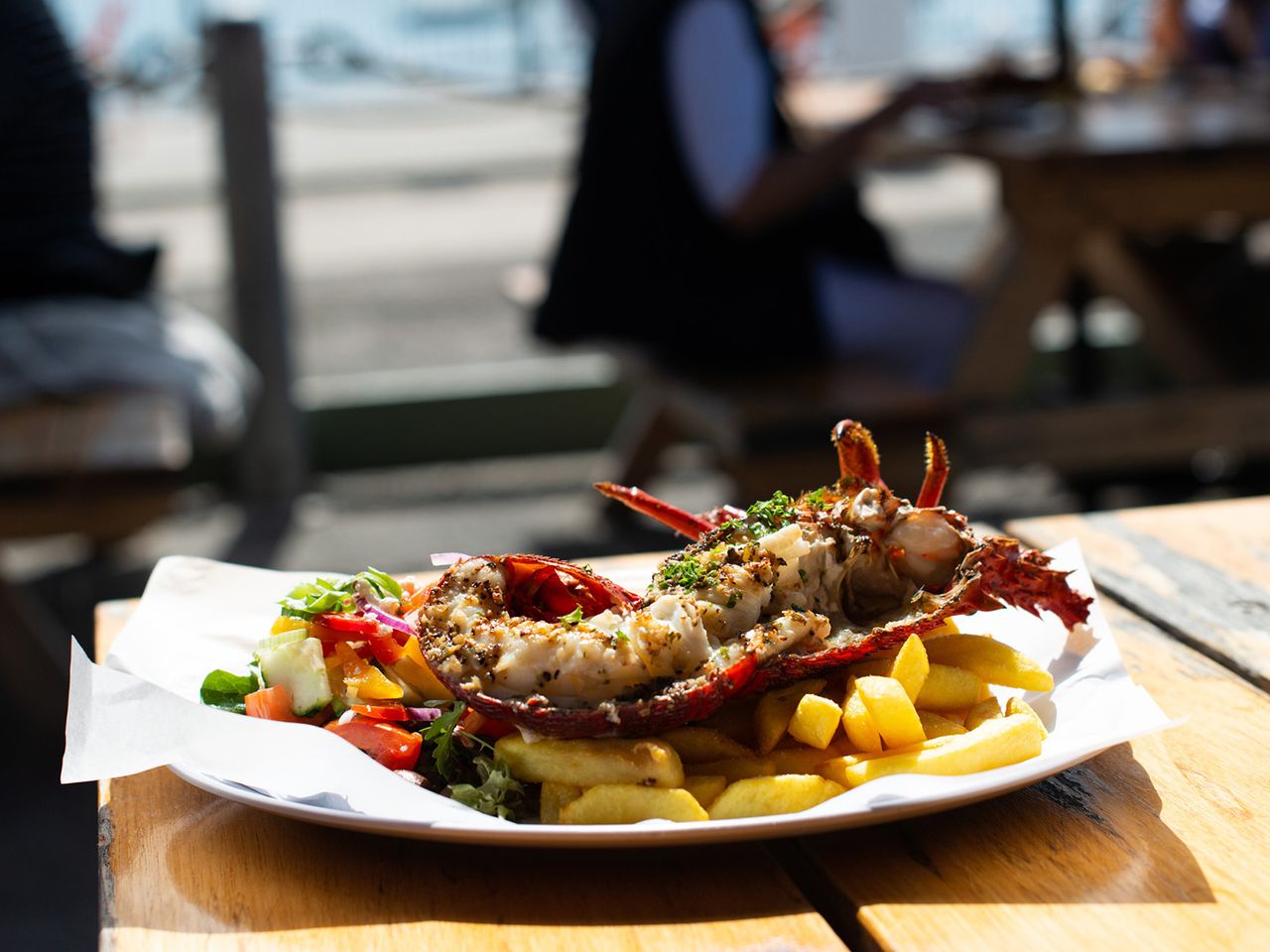 Seafood in Apollo Bay, Australien