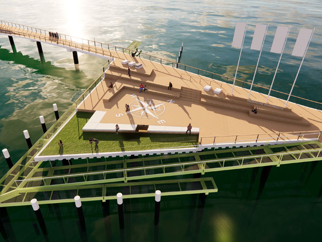 Neue Seebrücke Scharbeutz, Lübecker Bucht
