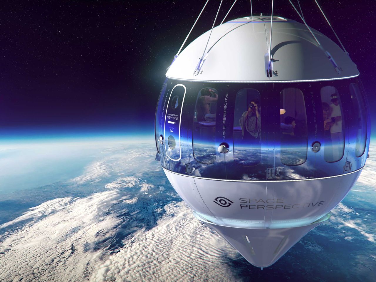 Space Perspective Balloon im Weltall