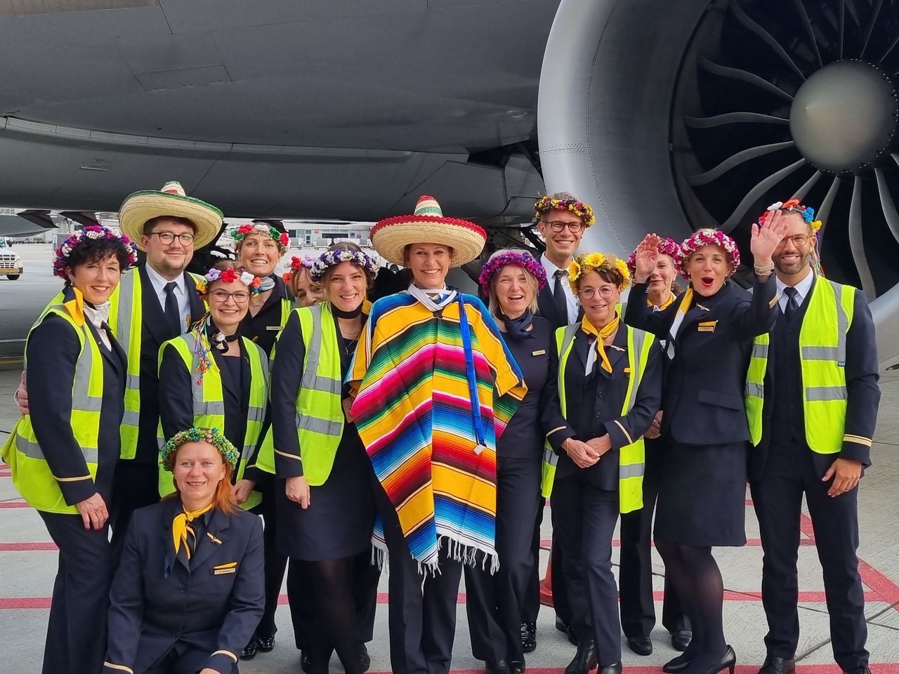 Lufthansa Crew in Mexiko