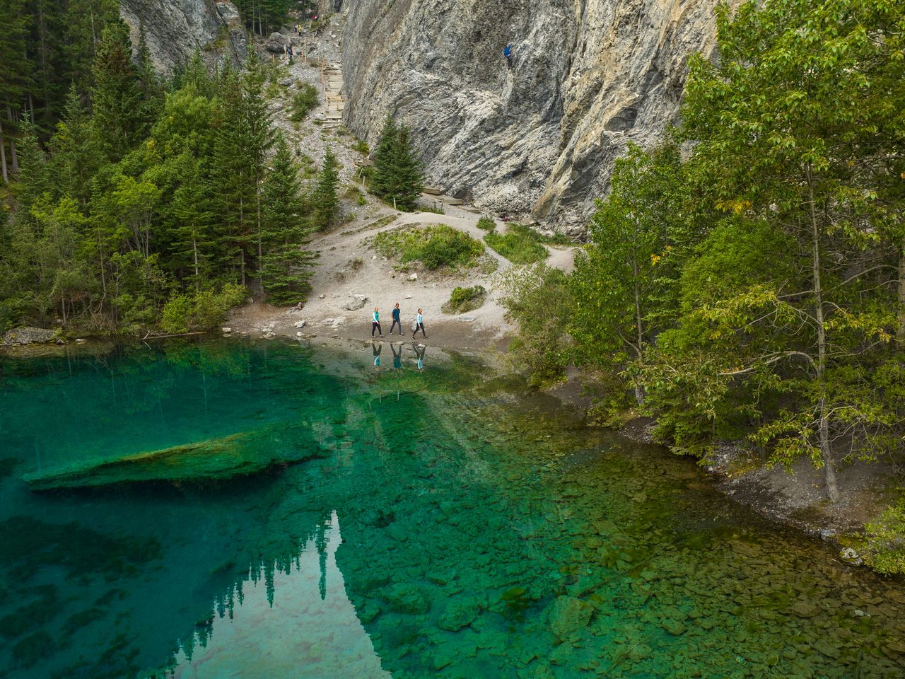 Grassi Lakes in Alberta, Kanada