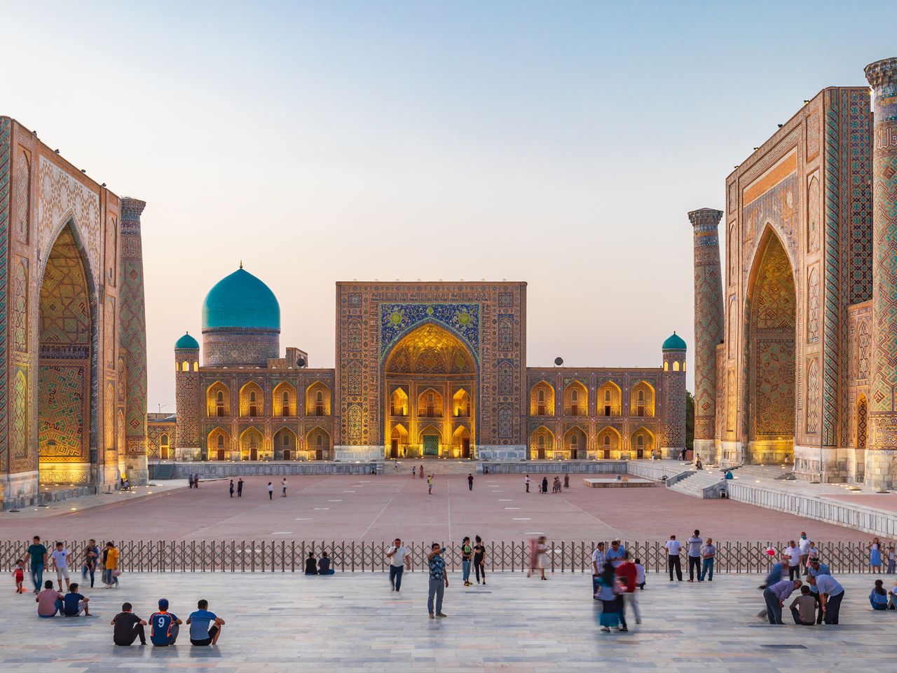Registan-Platz in Samarkand, Usbekistan
