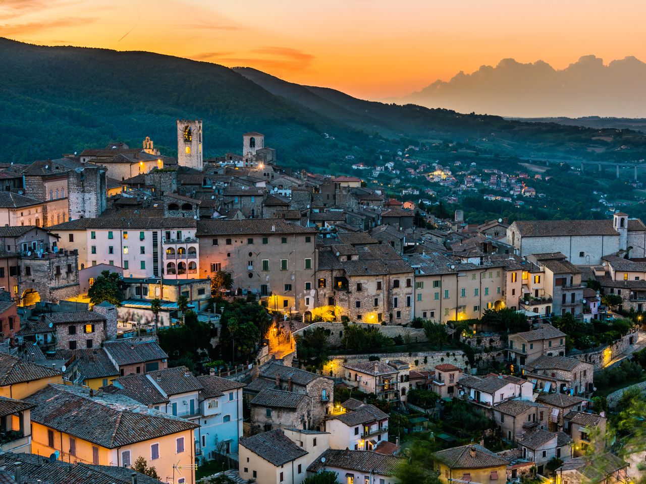 Stadt Narni in Umbrien, Italien
