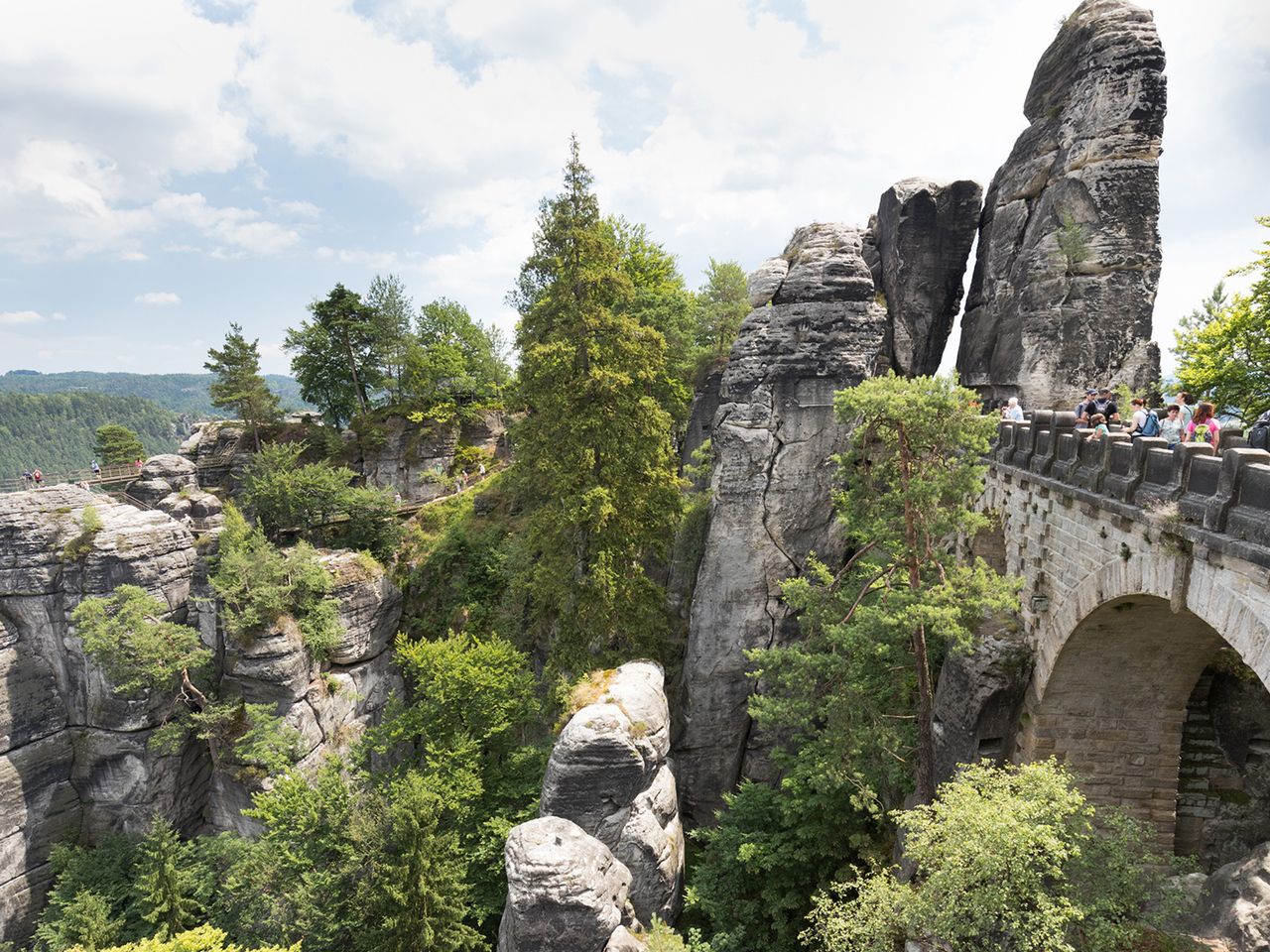 Die Basteibrücke in Sachsen