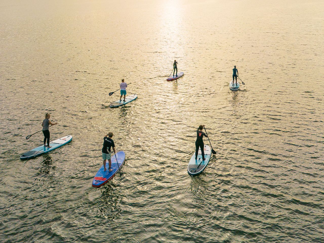 SUP-Sundowner auf dem Großen Pönitzer See