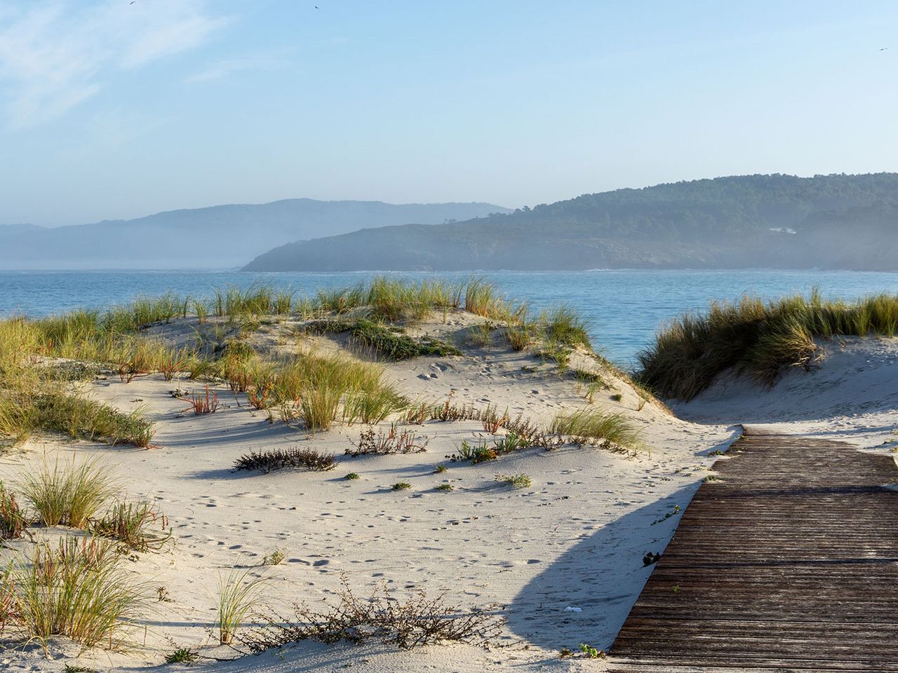 Camiño dos Faros in Galizien, Strand