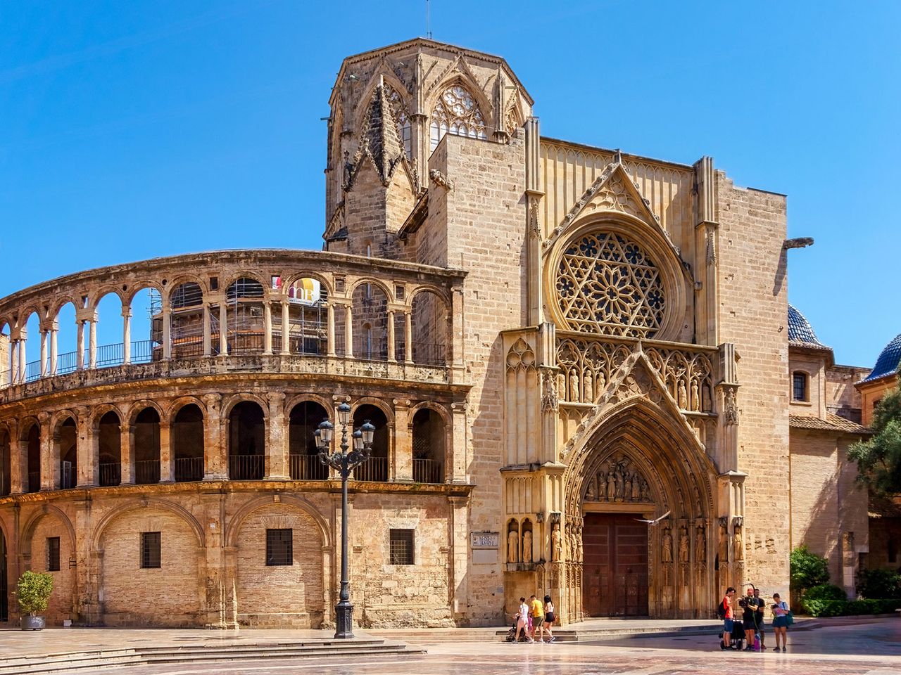 Blick auf die Kathedrale von Valencia