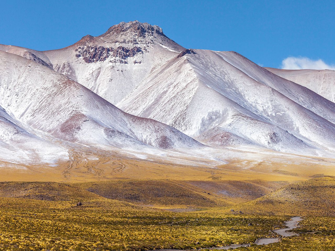 Vulkan Láscar in Chile, Atacamawüste