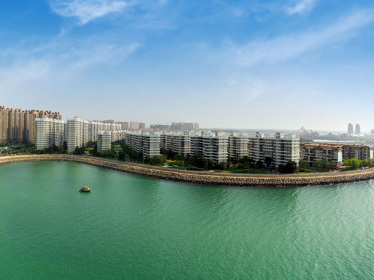 Künstliche Insel vor Hainan in China: Ocean Flower Island