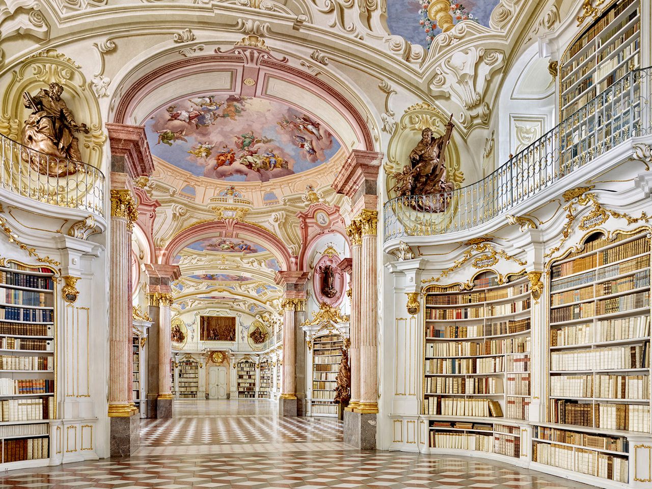 Klosterbibliothek von Stift Admont in der Steiermark