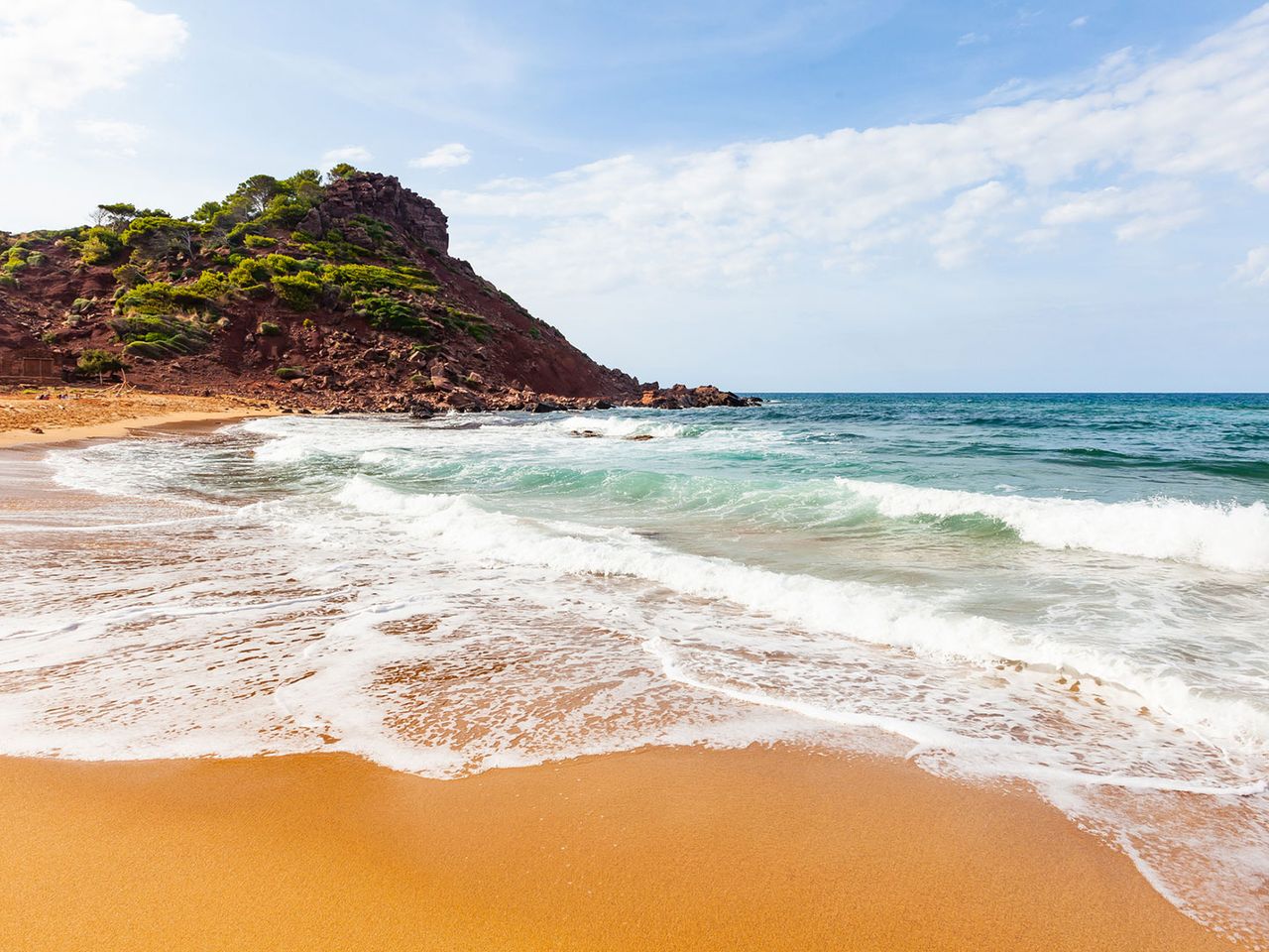 Cala Pilar auf Menorca, Strand