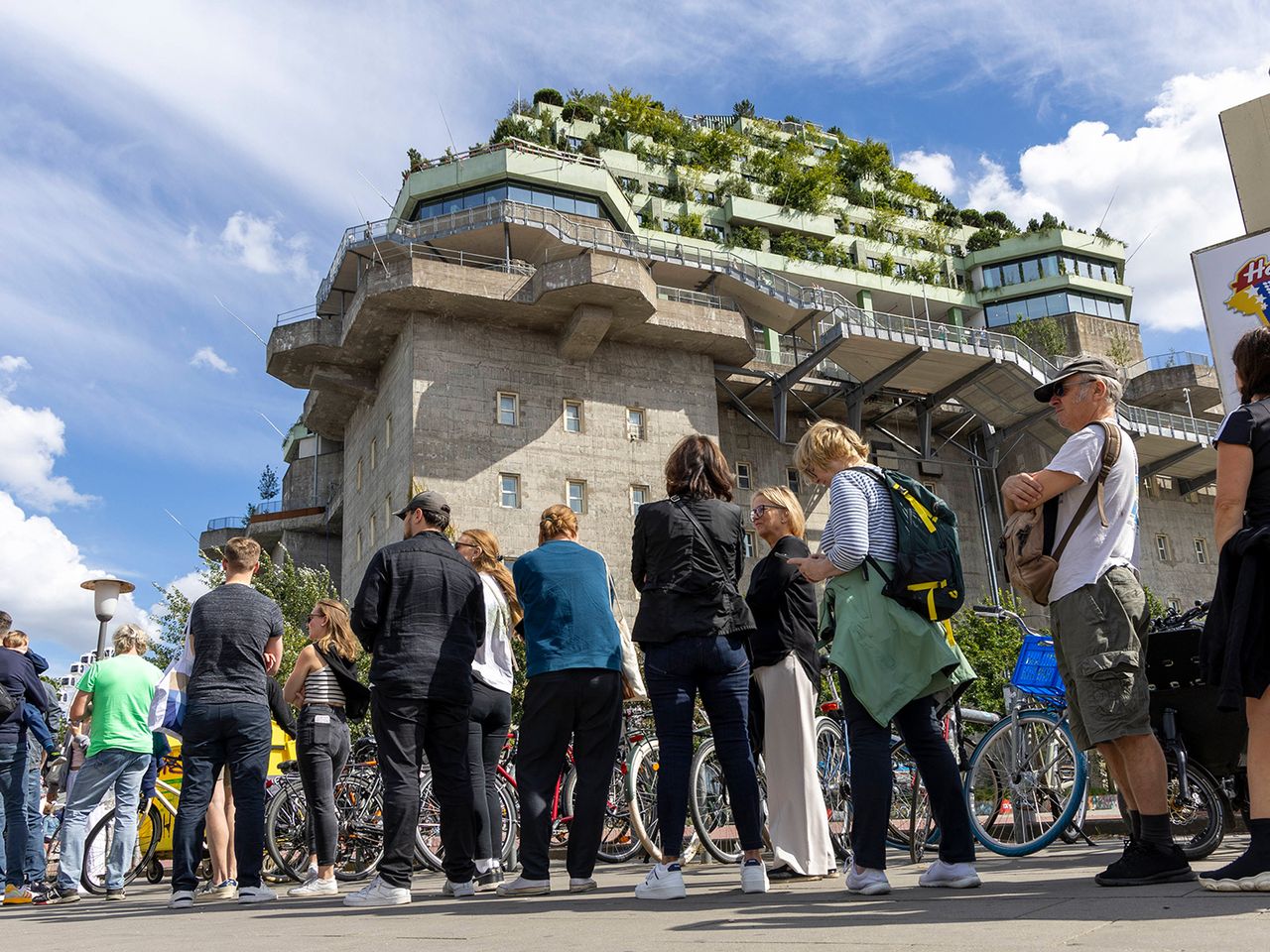 Grüner Bunker an der Feldstraße