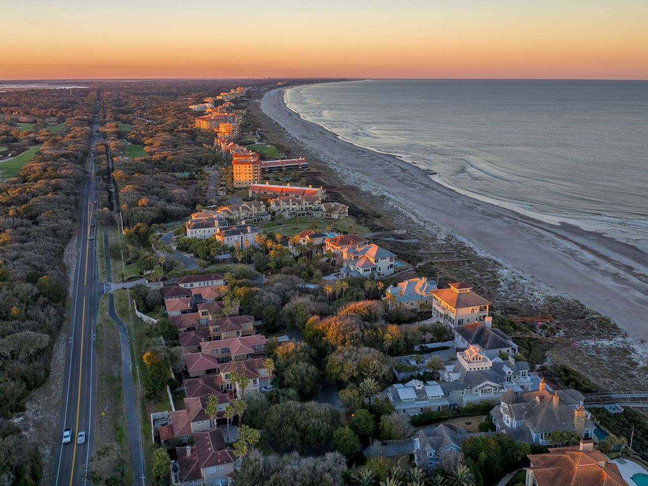 Amelia Island von oben, Florida