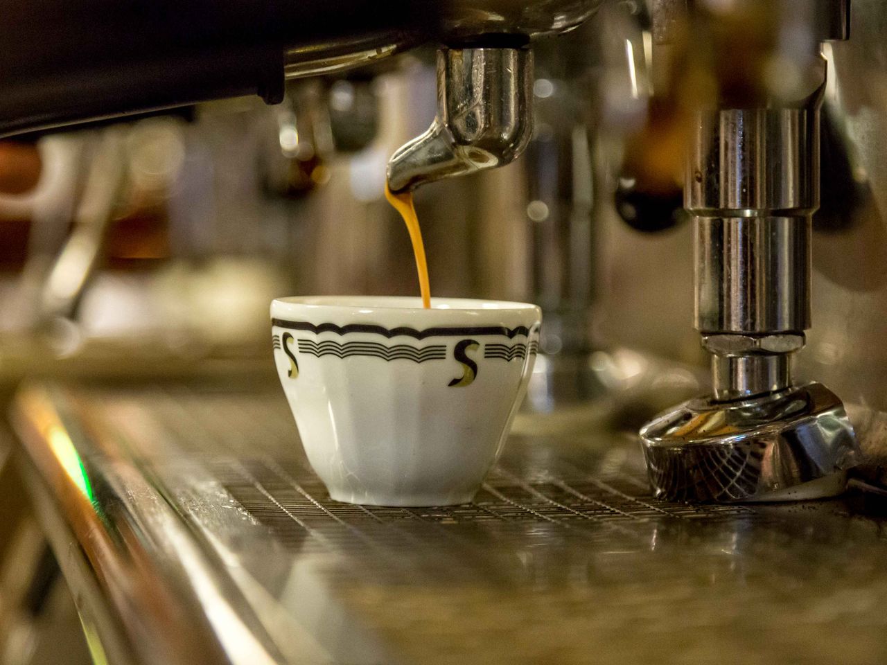 Caffè im Sciascia Caffè, Rom, Italien