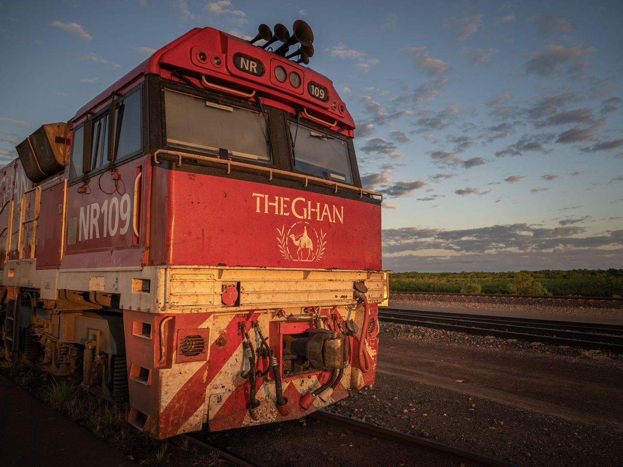 The Ghan Zug, Northern Territory in Australien