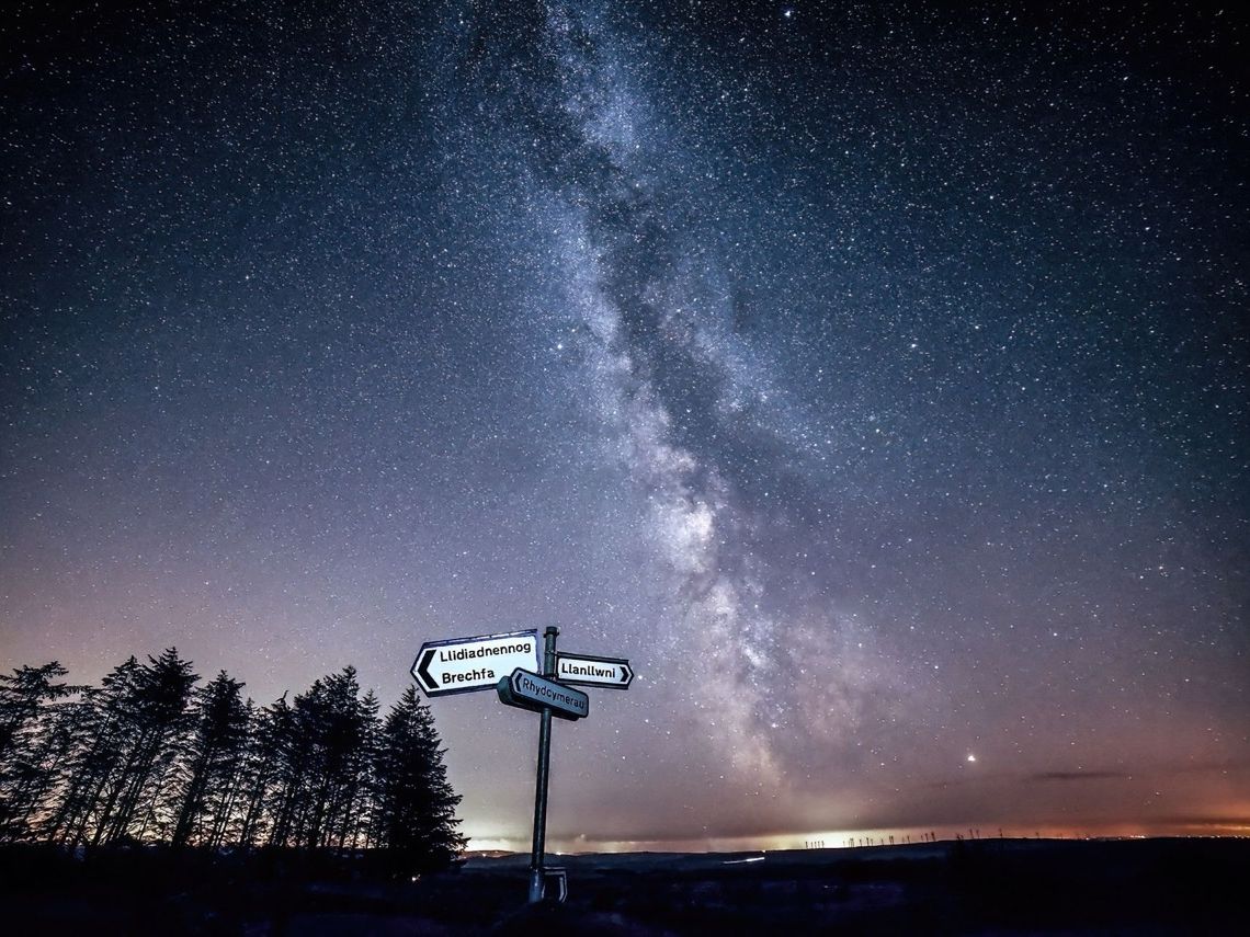 Dark Sky Reserve der Cambrian Mountains